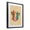 Stupell Industries Retro Morning Moka Pots Black Framed Print Under Glass, design by Arlington Prints